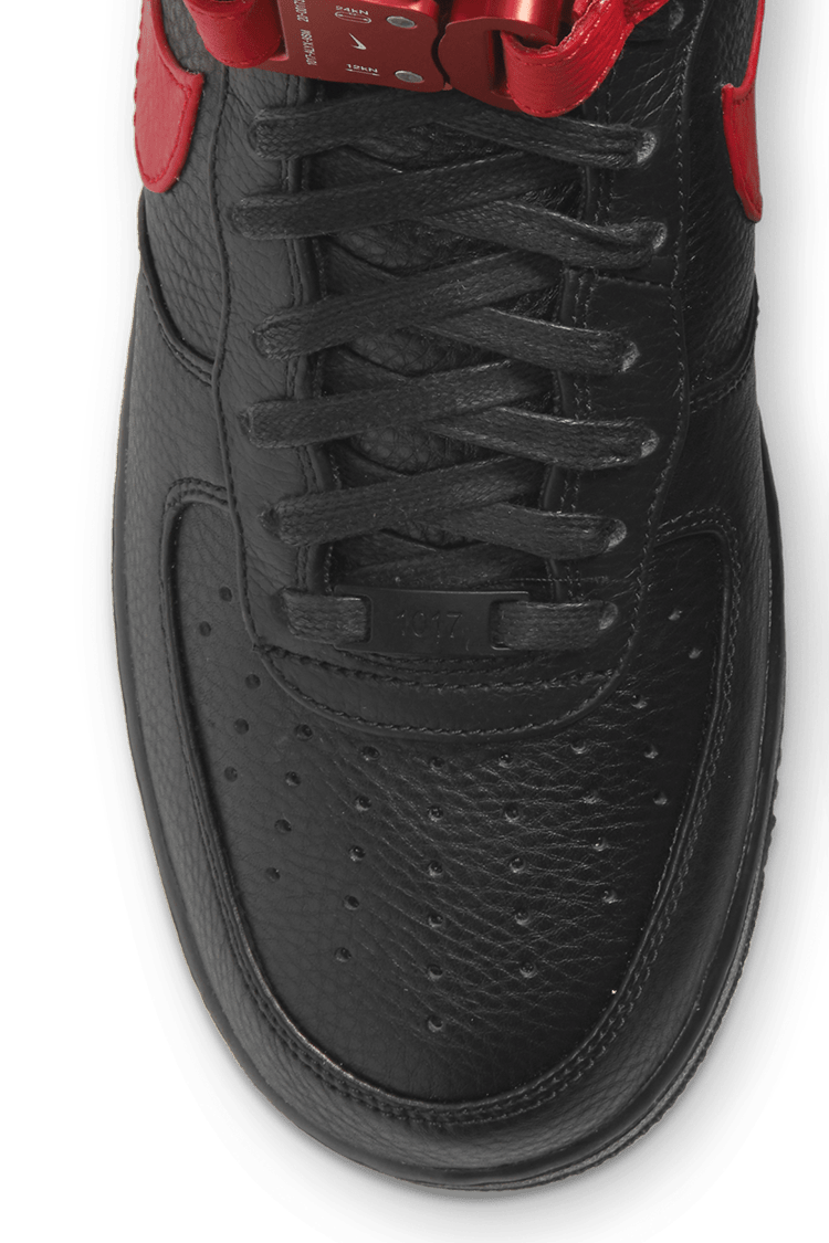 Nike air force 1 black university red sales